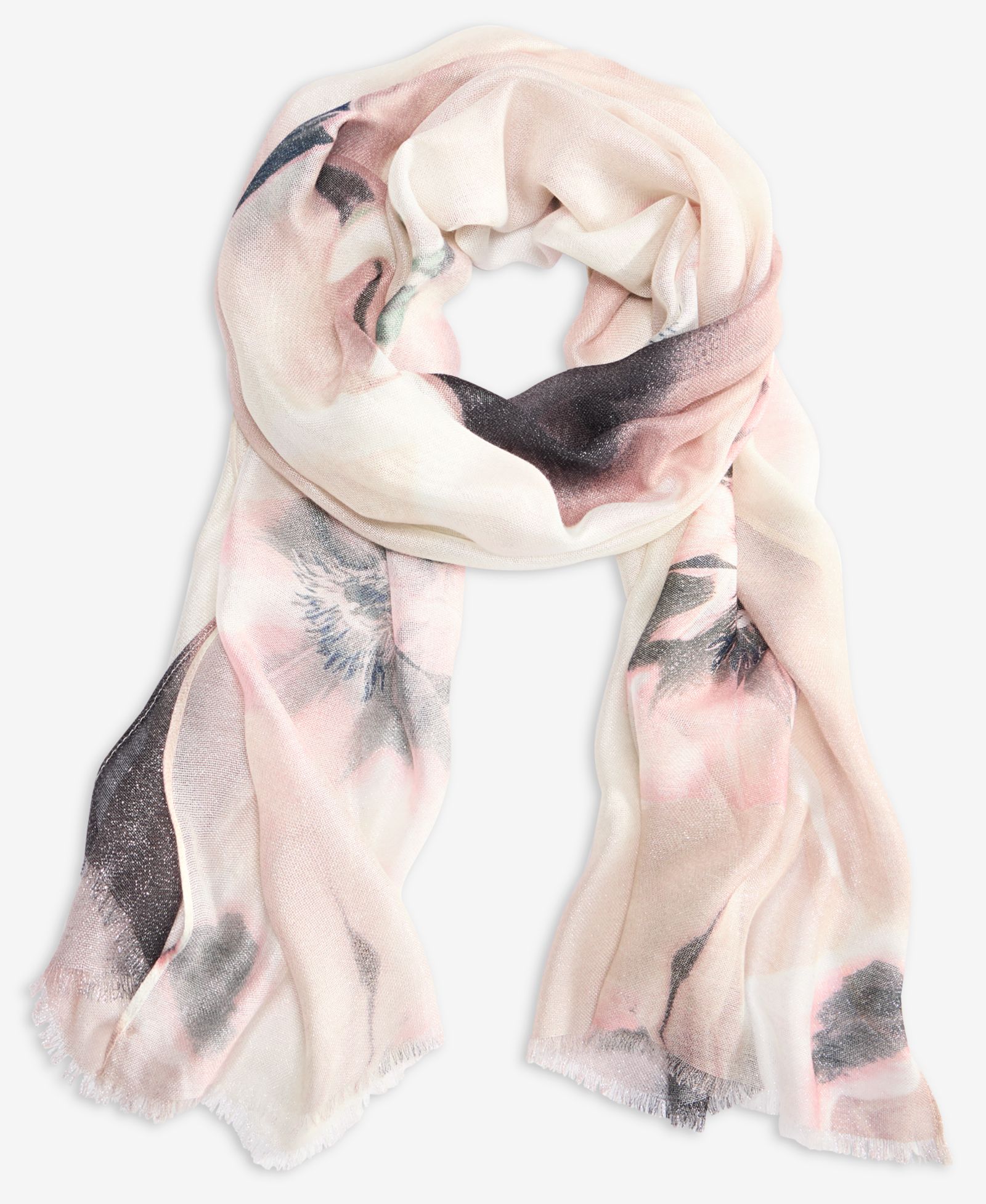 I.N.C. International Concepts Watercolor Mia Floral Oblong Scarf, Macy's Exclusive