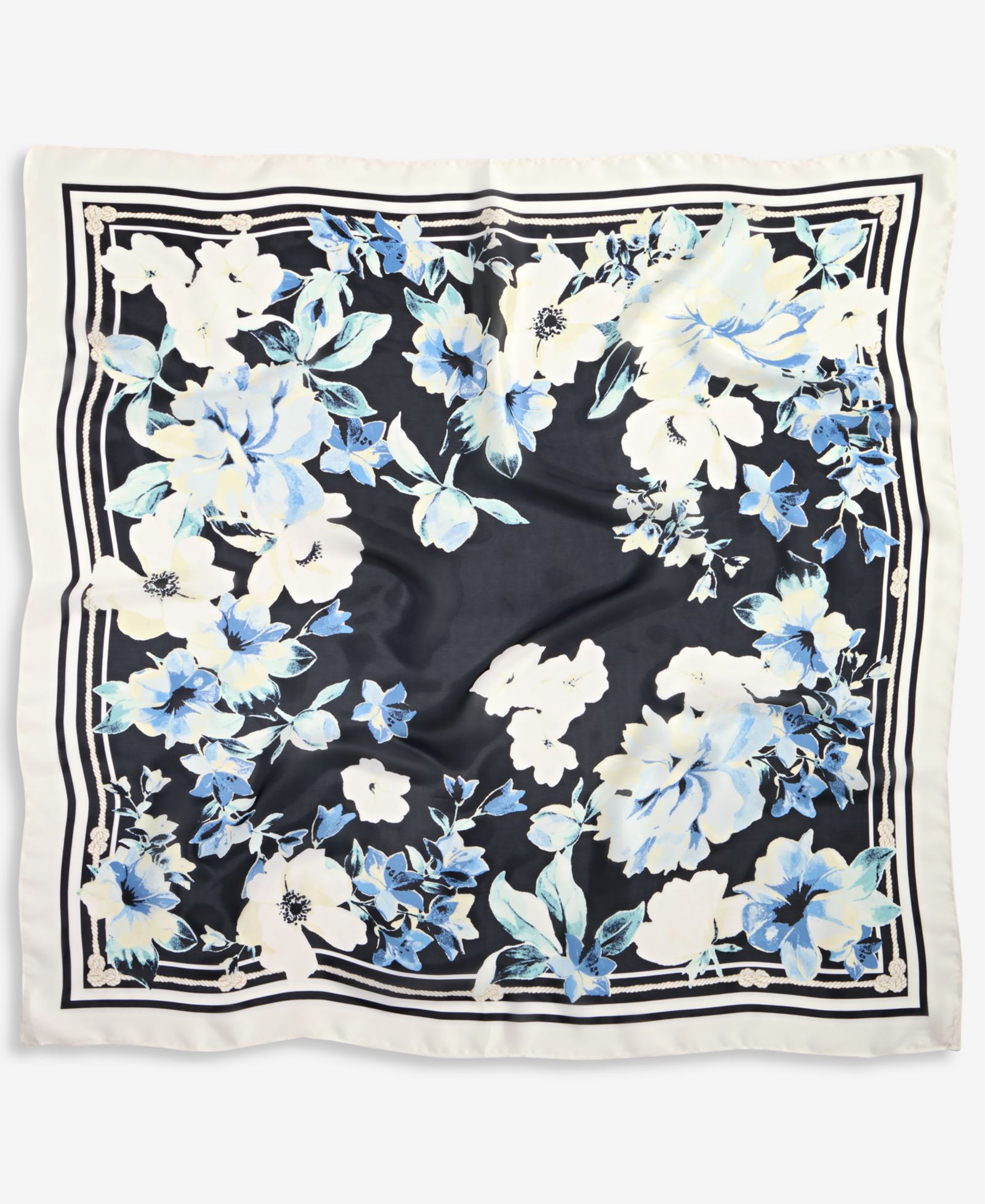 I.N.C. International Concepts Bordered Floral Square Scarf, Macy's Exclusive
