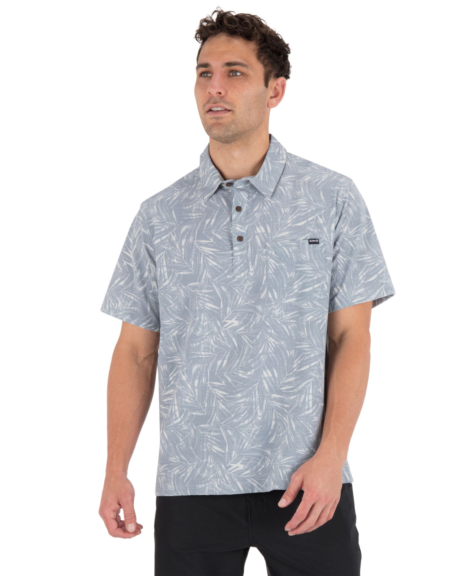 Мужская рубашка Hurley Newport Pullover Short-Sleeve