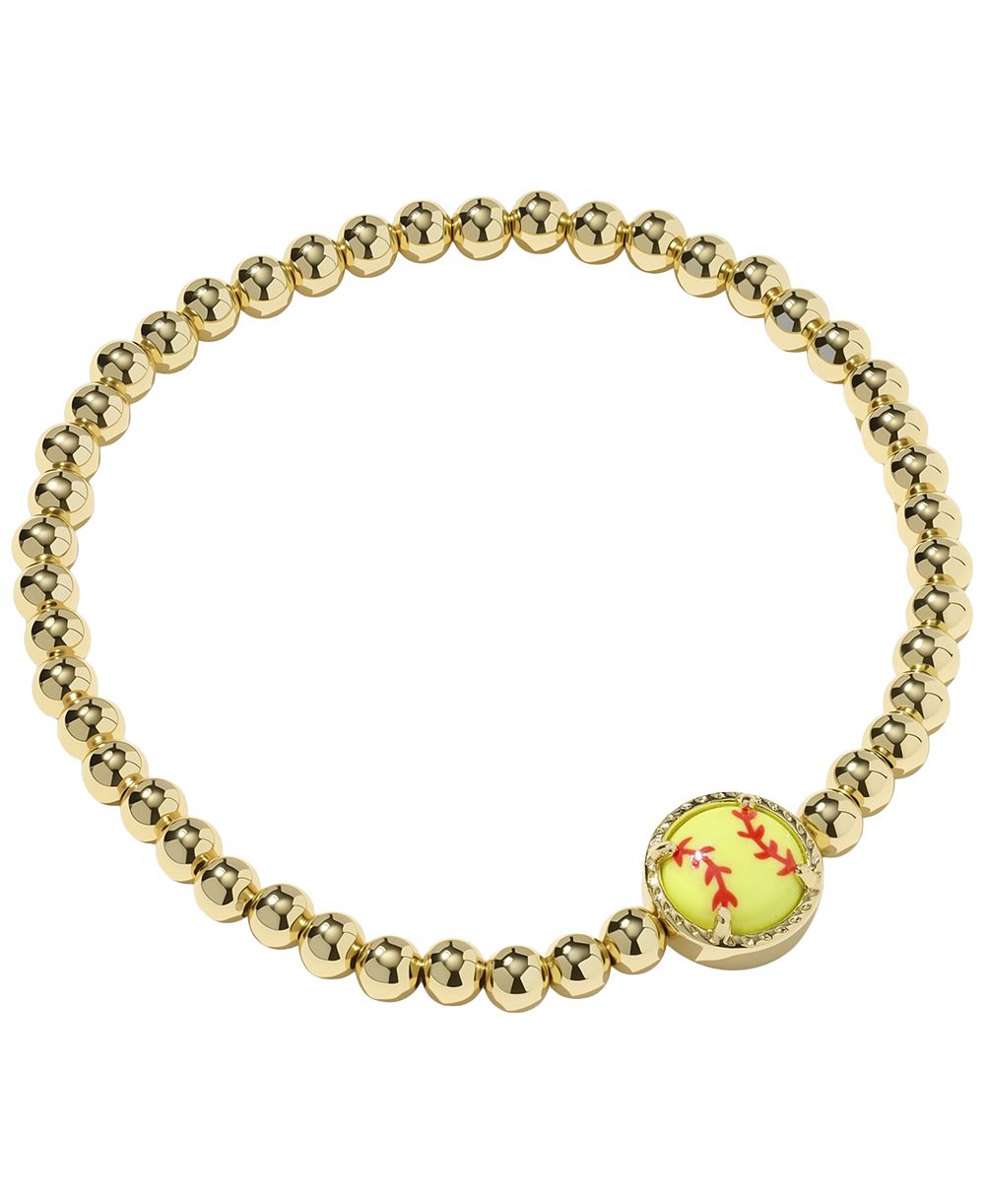 Kendra Scott браслет Softball Stretch с позолотой 14k