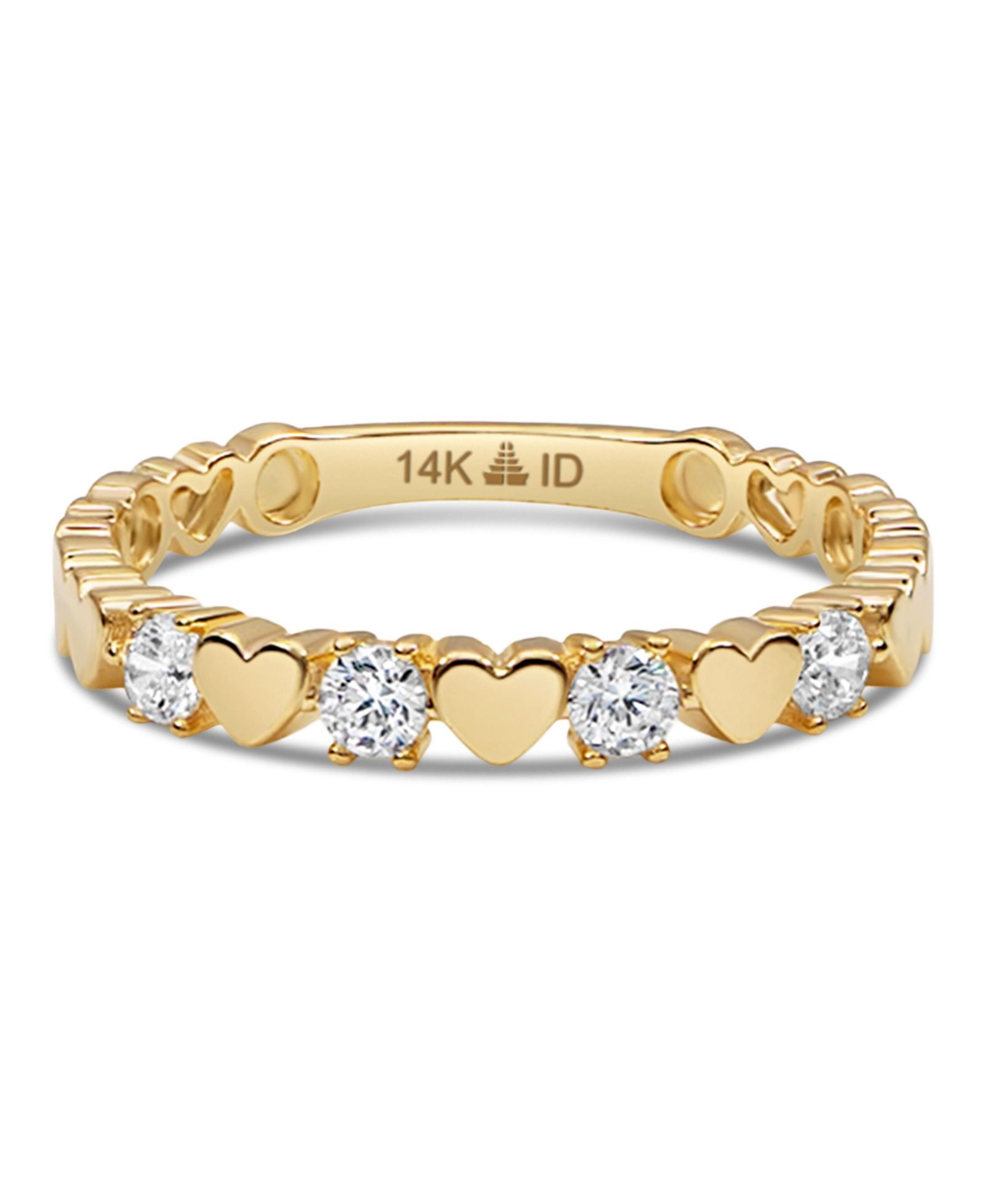 Devata Sweet Heart Ring in 14K Gold