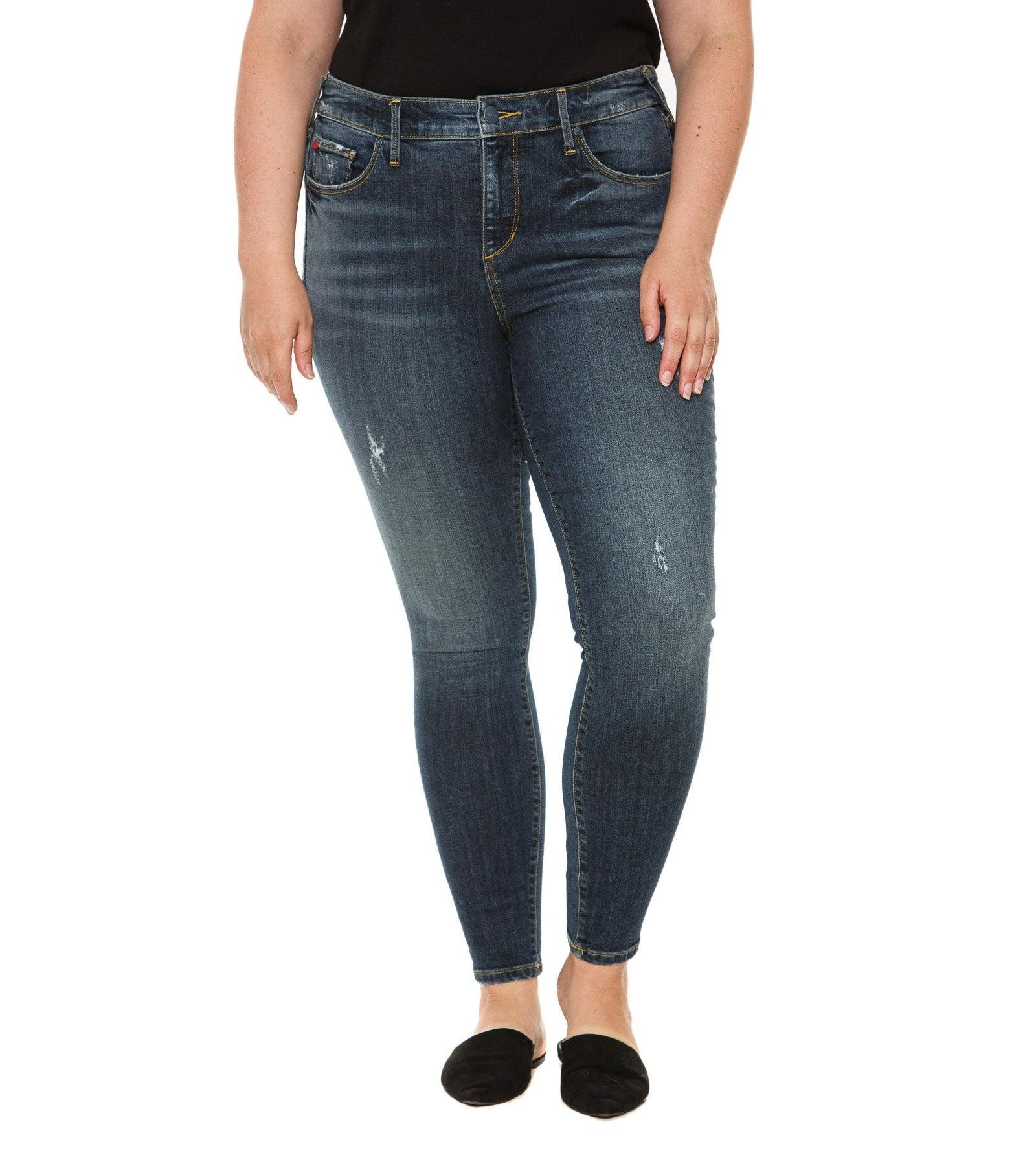 SLINK Jeans Women's Denim Mid Rise Ankle Skinny in 29" inseam - Sofia