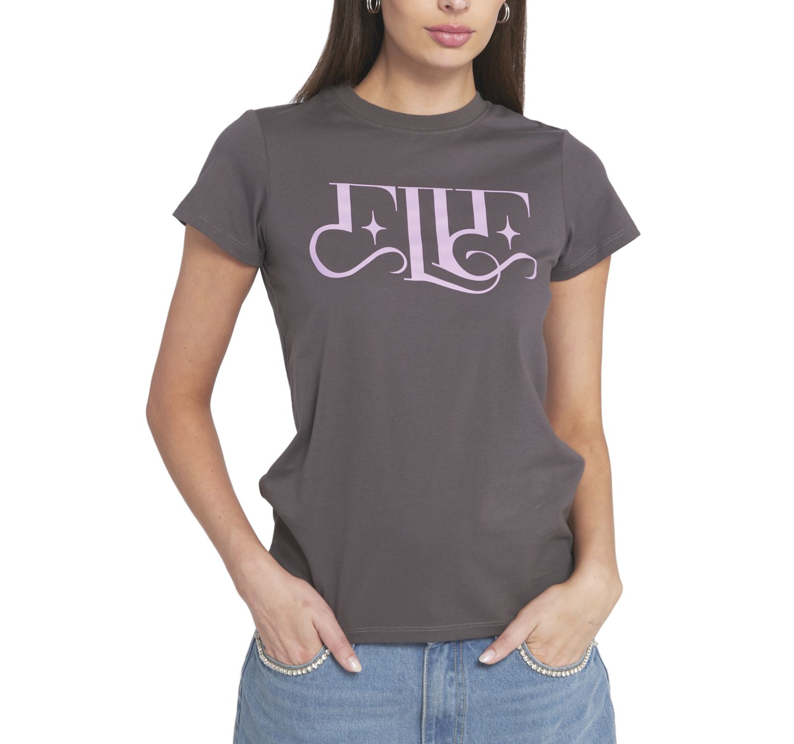 ELLE Collection Women's Magical Logo Graphic Tee T-Shirt