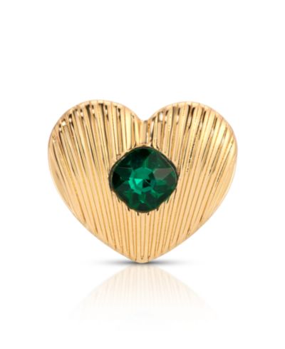 ETTIKA брошь Emerald Heart