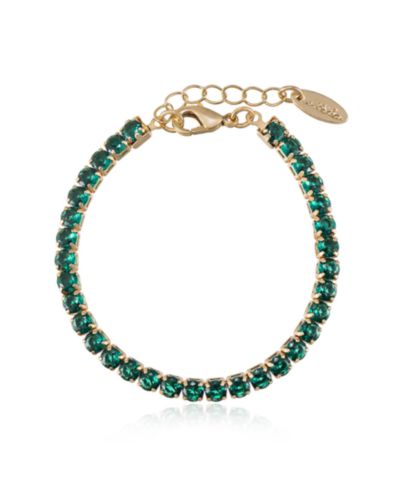 ETTIKA Gold Plated Giselle Sparkle Crystal Bracelet, браслет с кристаллами