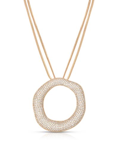ETTIKA Open Circle Pave Necklace