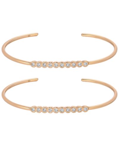 ETTIKA Double Take Crystal Cuff Set