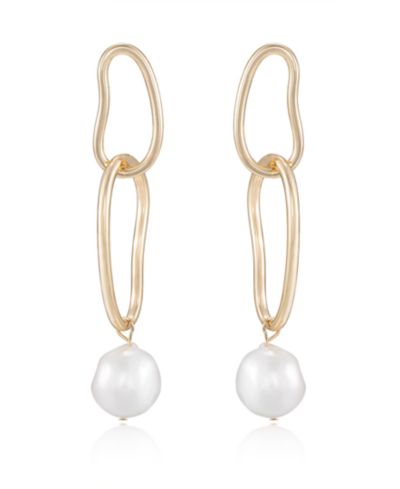 Серьги ETTIKA Mara Dangle с имитацией жемчуга