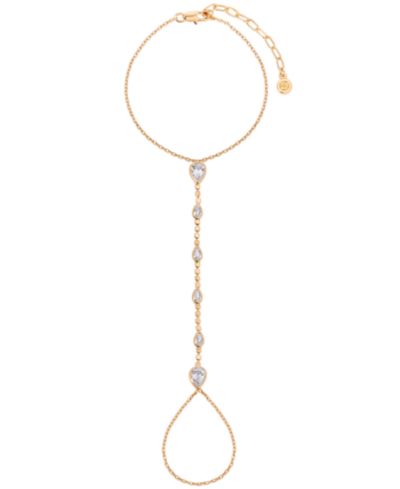ETTIKA цепочка на руку с кристаллами, dripping crystal hand chain
