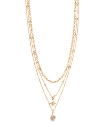 ETTIKA Celestial Triple Chain Layered Necklace