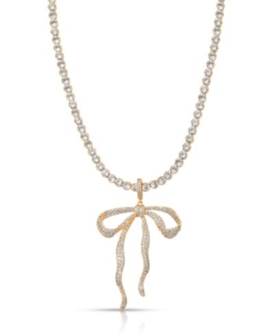 Теннисное колье ETTIKA Pave Bow