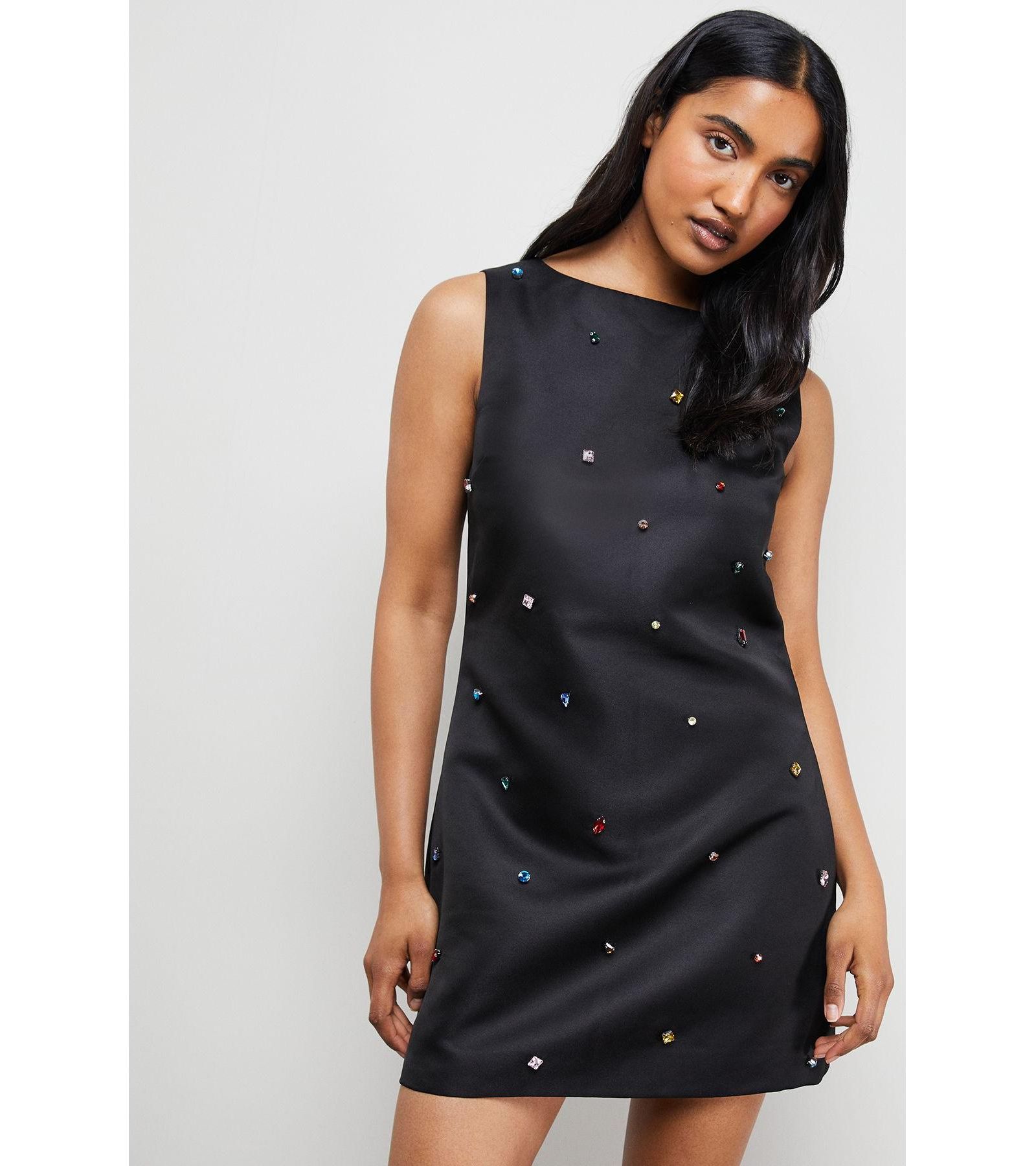 Warehouse Women's Sleeveless Sequin Mini Dress