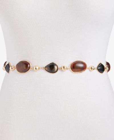 I.N.C. International Concepts Resin Stone Chain Belt, Macy's Exclusive