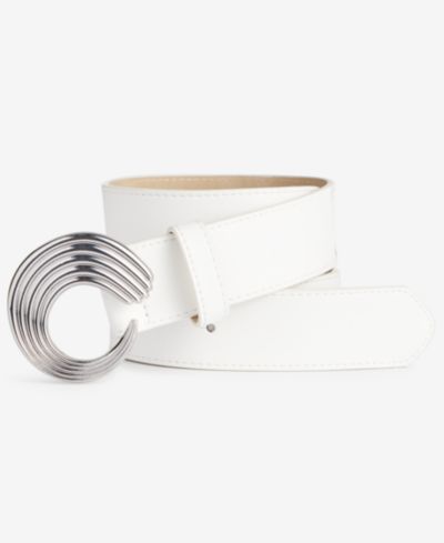 I.N.C. International Concepts Circle Wave Buckle Belt, Macy's Exclusive