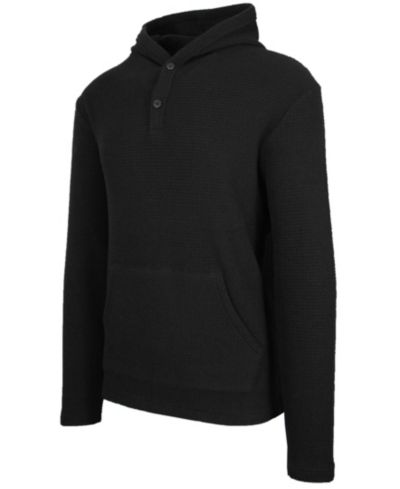 Blue Ice Мужской термальный худи в рубчик Waffle Knit, Blue Ice