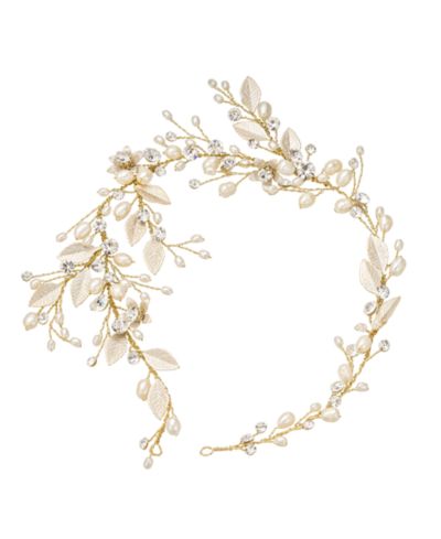 Венок для волос Untamed Petals Harlow из жемчуга и кристаллов