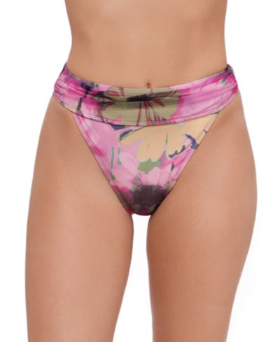 Женские плавки для плавания Steve Madden High-Waist Ruched Band