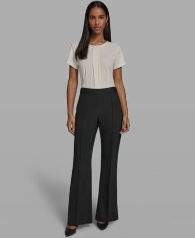 Женские брюки KARL LAGERFELD PARIS Mid-Rise Wide-Leg