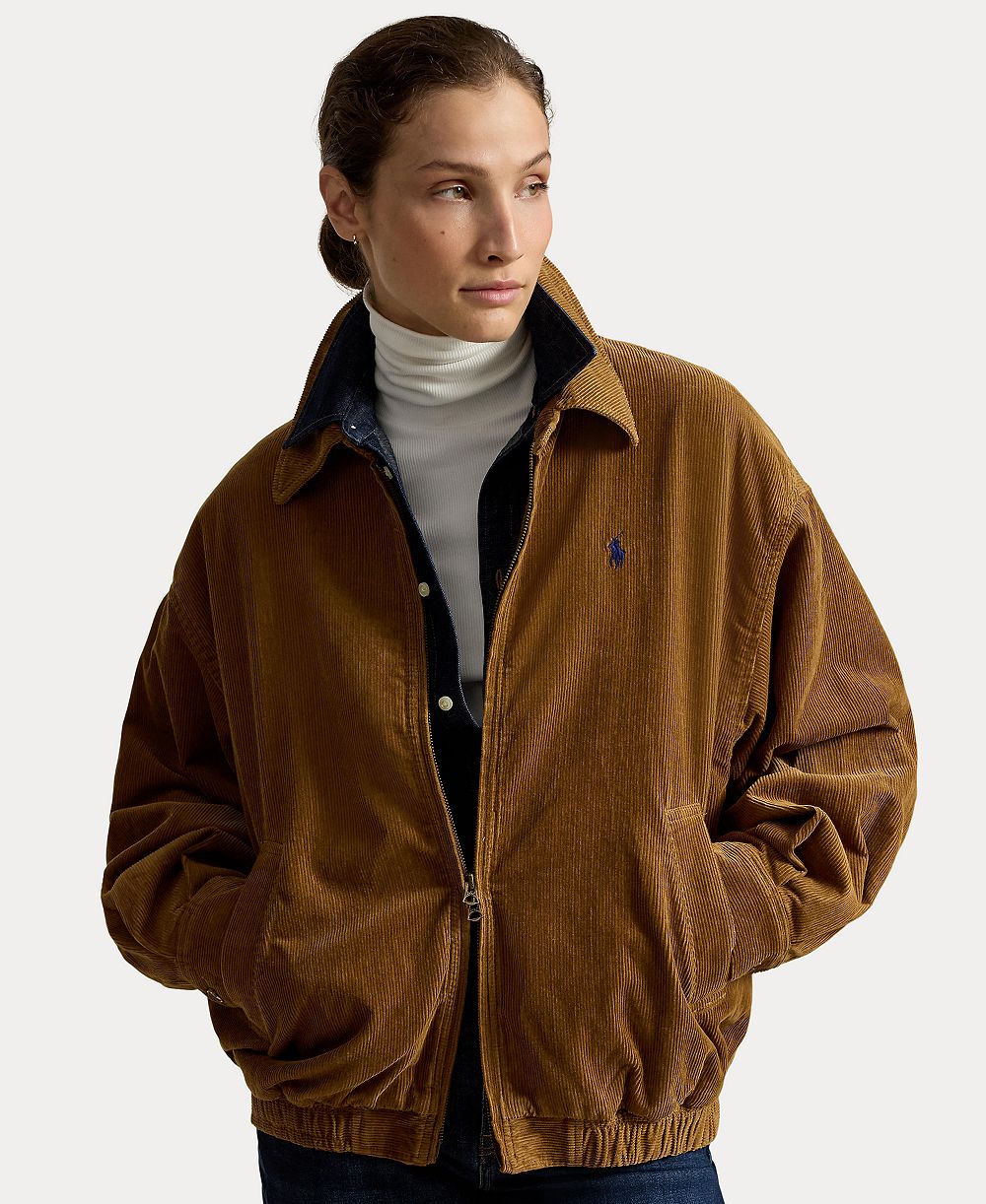 Женская куртка Polo Ralph Lauren Bubble Relaxed-Fit из вельвета