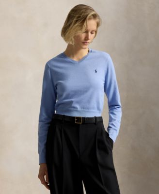 Polo Ralph Lauren Women's V-Neck Pull-On Sweater