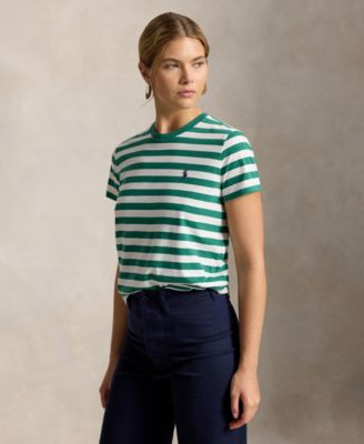 Polo Ralph Lauren Women's Striped Crewneck Short-Sleeve T-Shirt