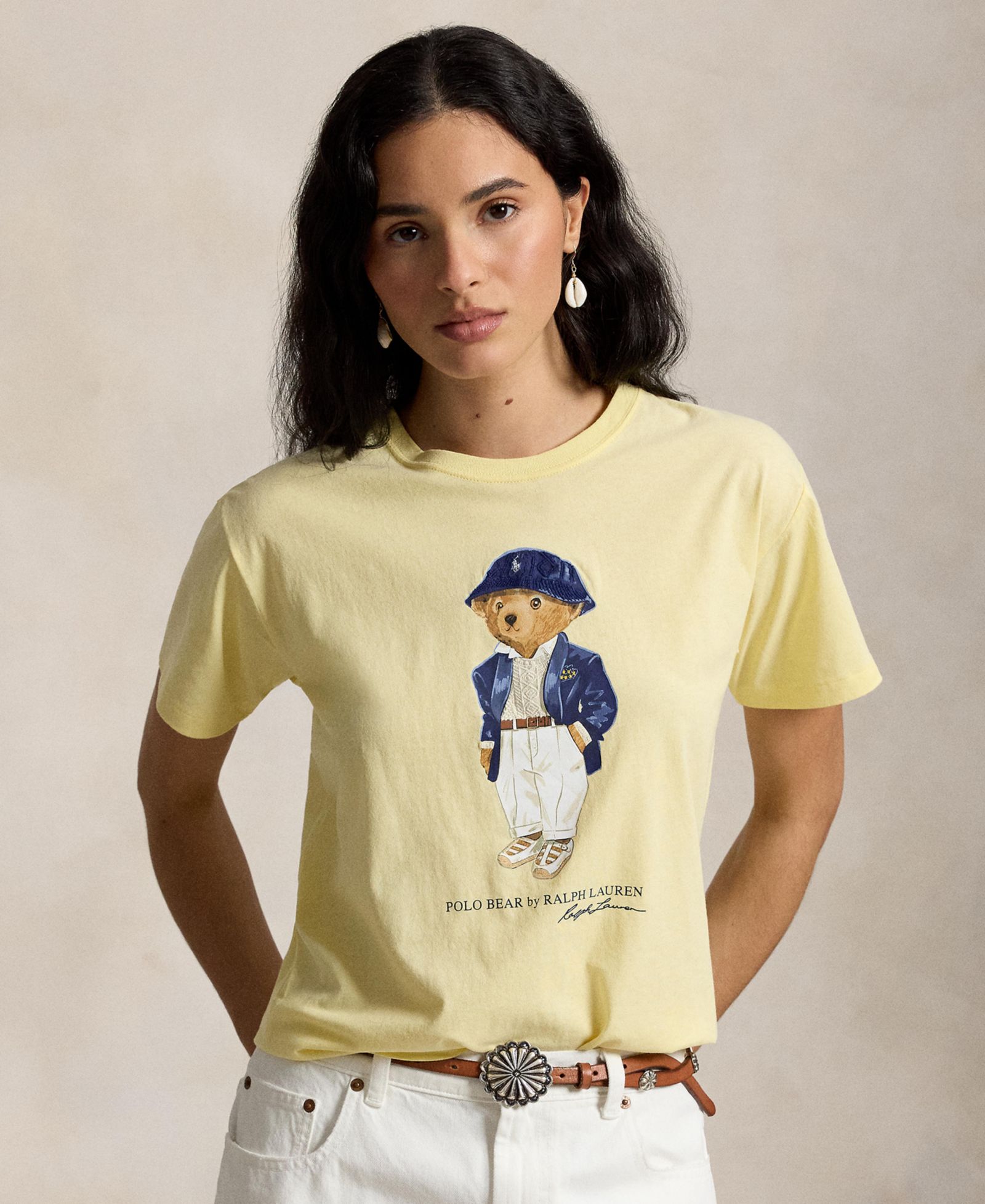 Polo Ralph Lauren Women's Bear Print Crewneck T-Shirt