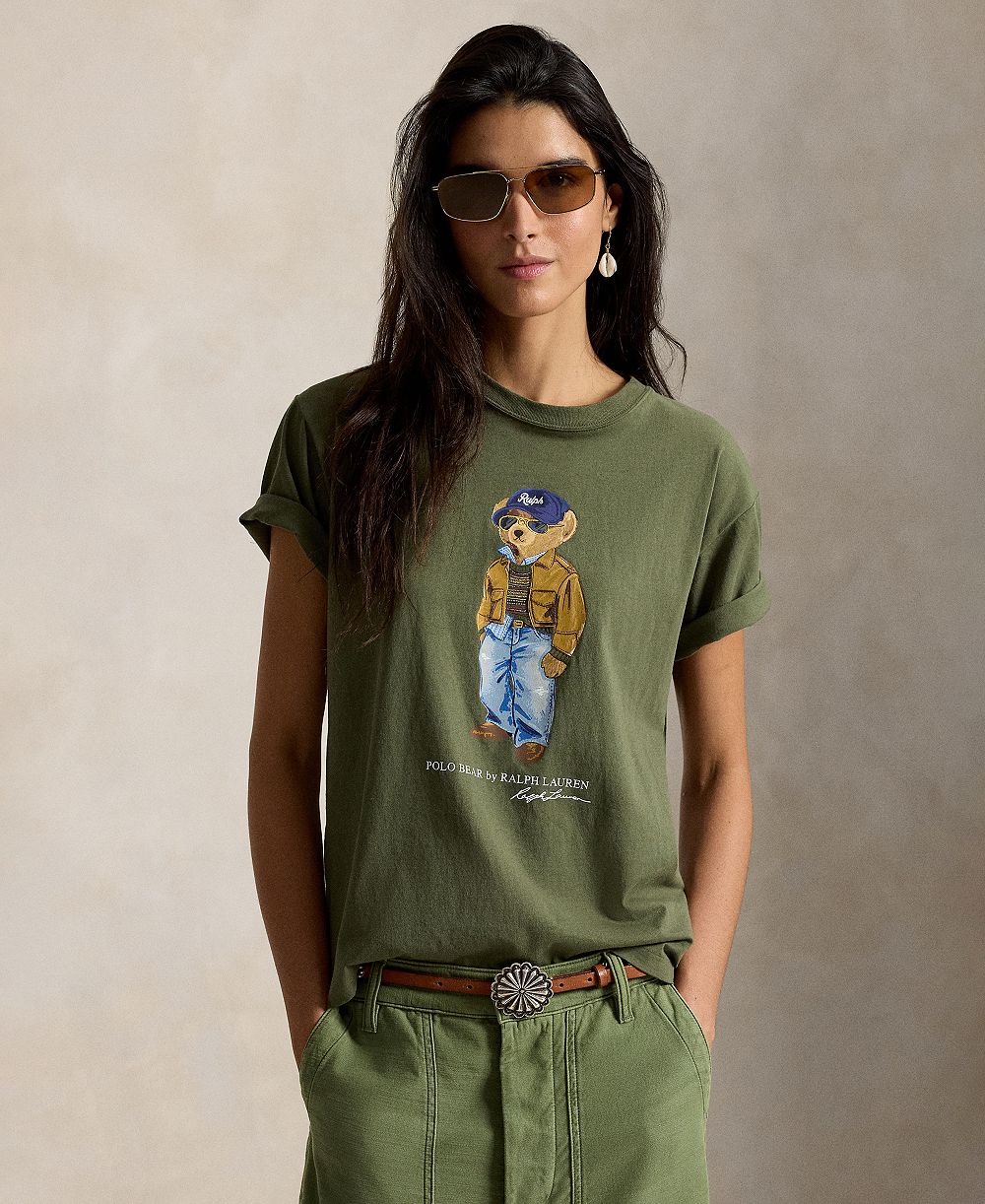 Polo Ralph Lauren Women's Vintage Cotton Jersey Crewneck T-Shirt