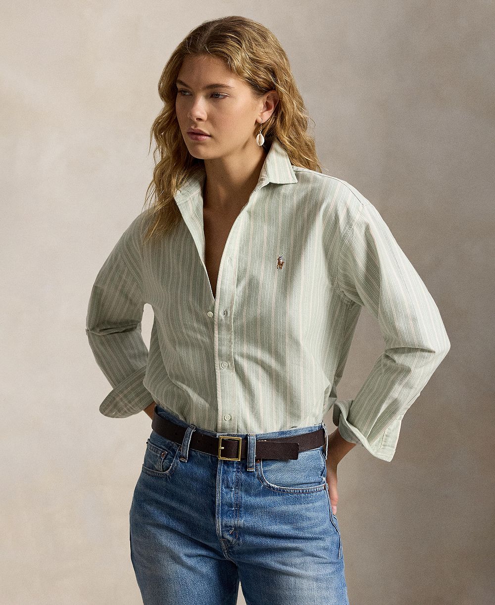 Polo Ralph Lauren Women's Point Collared Relaxed-Fit Shirt