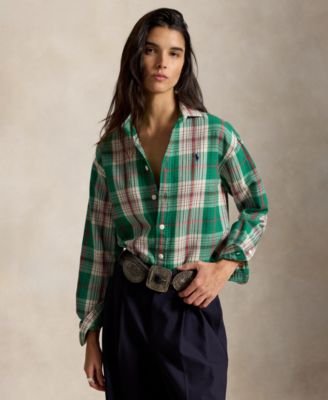 Женская рубашка Polo Ralph Lauren Cotton Twill Woven Collared