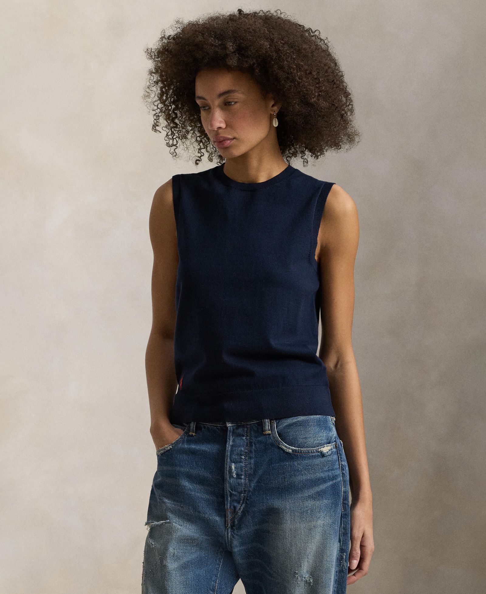 Polo Ralph Lauren Women's Sleeveless Crewneck Sweater