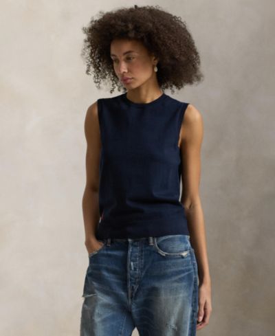 Polo Ralph Lauren Women's Sleeveless Crewneck Sweater
