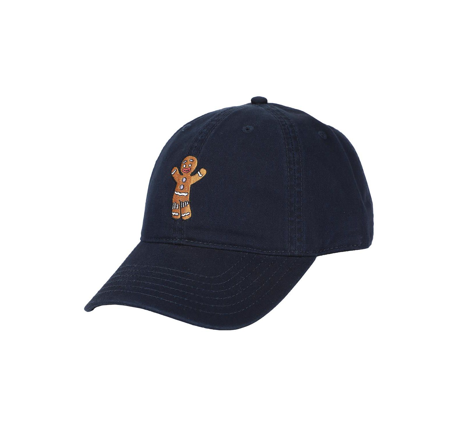 Shrek Men's Embroidered Gingy Navy Unstructured Baseball Cap