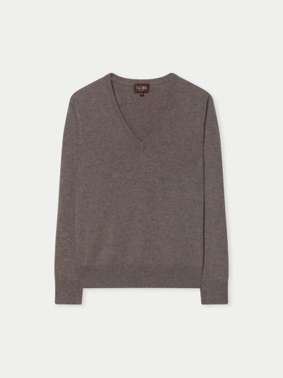 Gobi Cashmere Women's Timeless Cashmere V-Neck Sweater