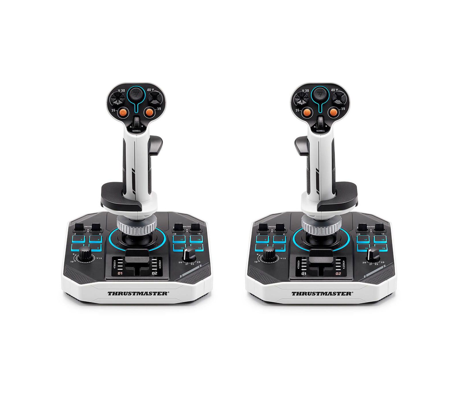 Thrustmaster Sol-R 2 HOSAS дуэт многофункциональных джойстиков для симулятора, Black/White