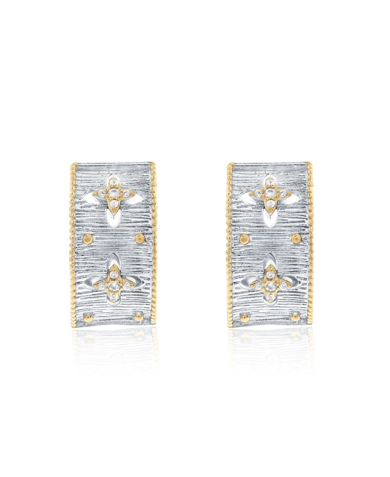 Серьги-кольца Suzy Levian New York с кубическим цирконием