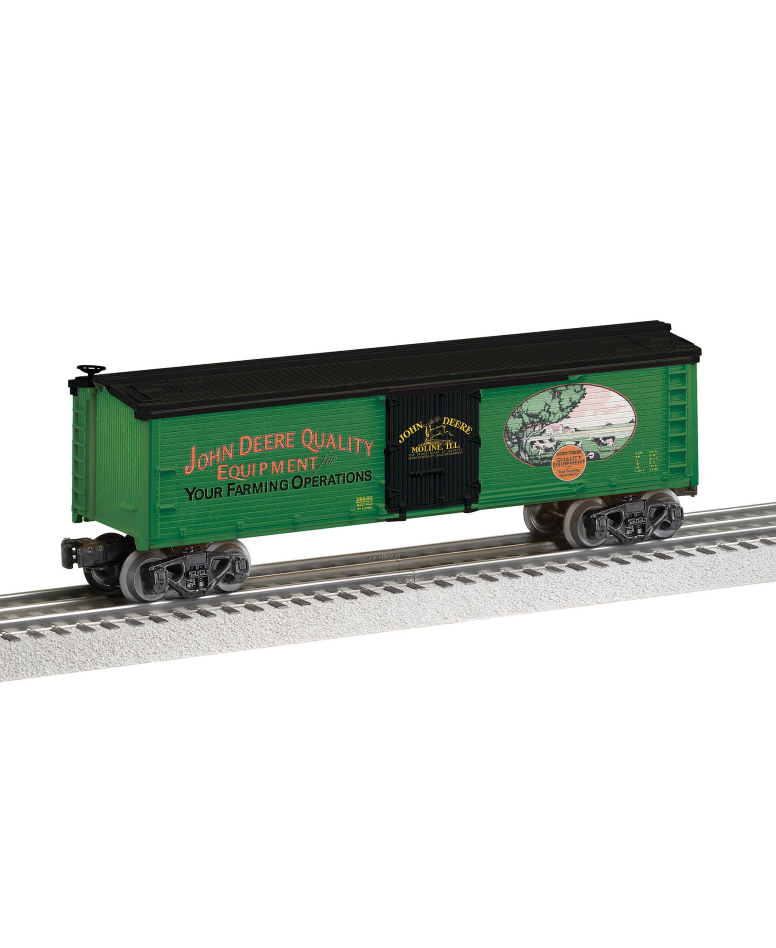 Модель поезда Lionel John Deere Quality Equipment O Gauge Reefer Car