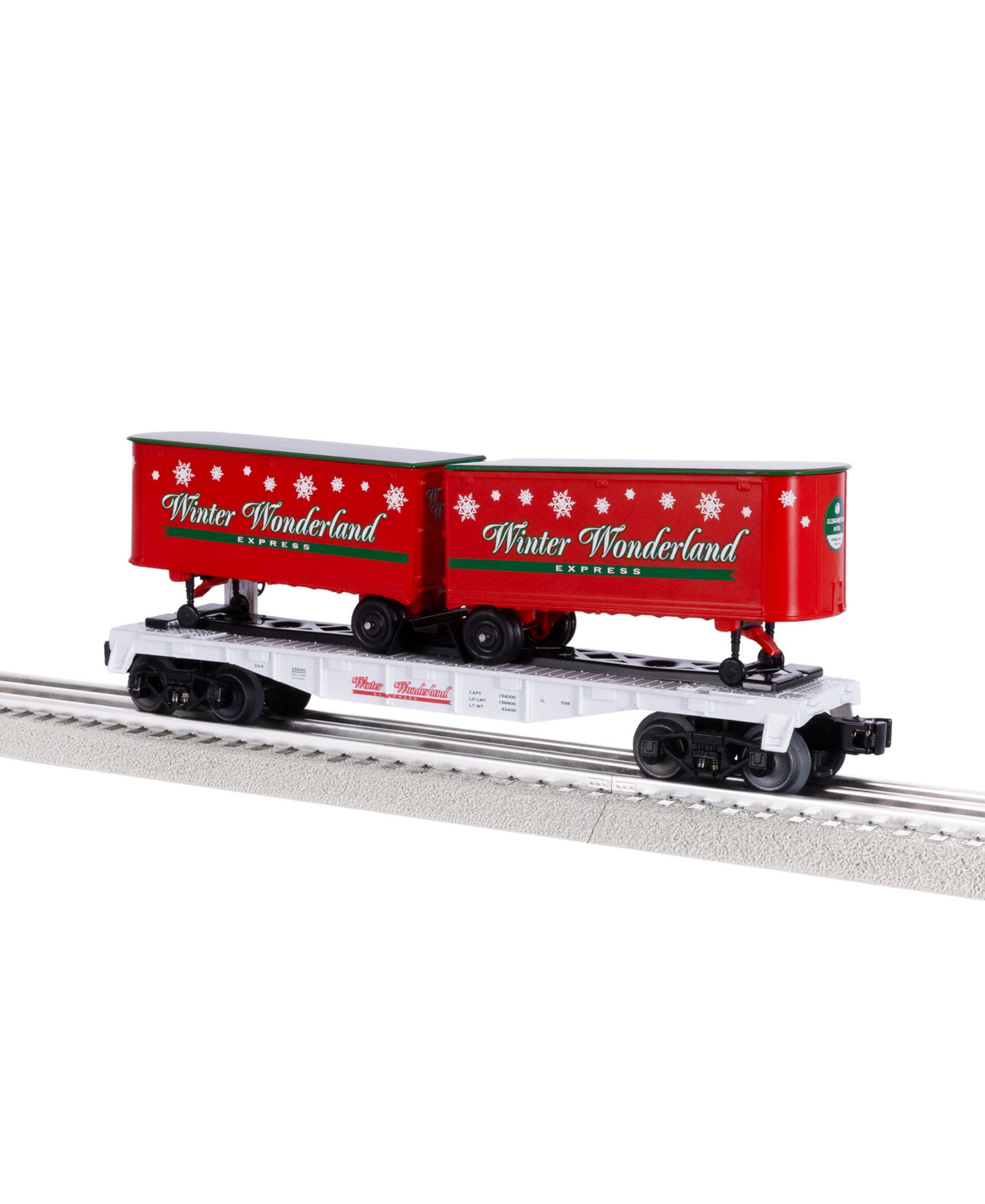 Модель поезда Lionel Winter Wonderland O Gauge Flatcar