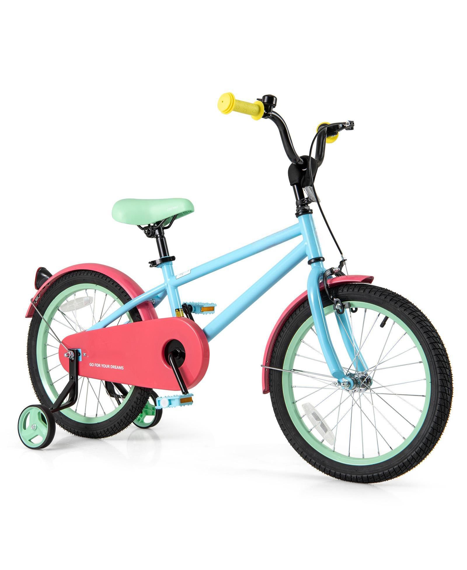 Детский велосипед HONGGE 18-Inch с регулируемым рулем и седлом - Blue