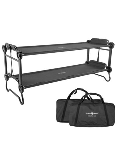 Раскладушка Disc-O-Bed Large Outdoor Convertible 2 Person для кемпинга, Black