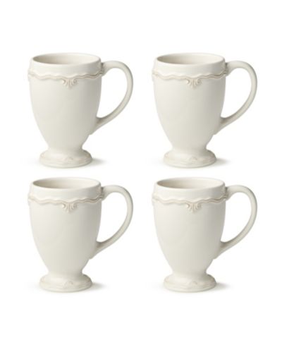 Certified International Heritage Scroll Mugs, Set of 4