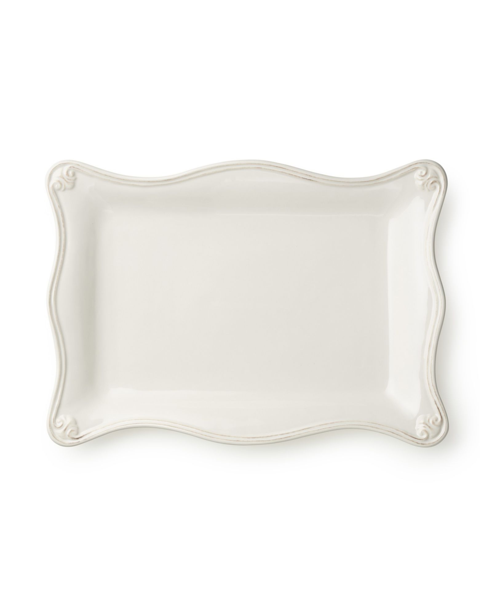 Certified International Heritage Scroll Rectangular Platter