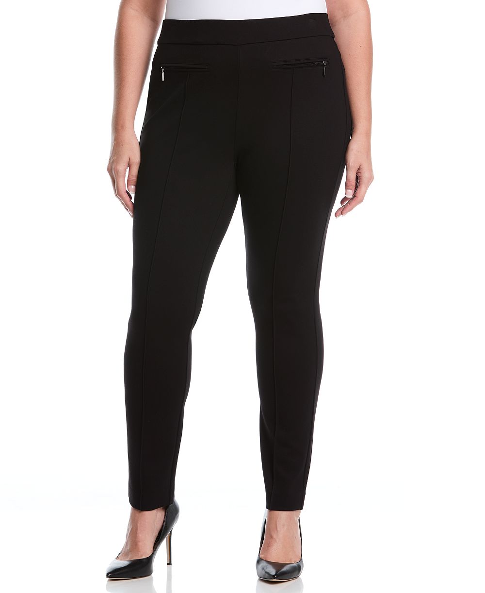 Rafaella Plus Size Plus Size Ponte Slim Leg Pant