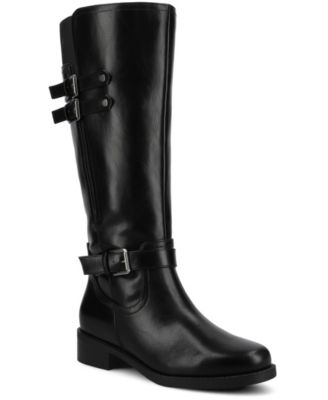 Journee Collection Women's Sonny Wide Calf Round Toe Knee High Boots