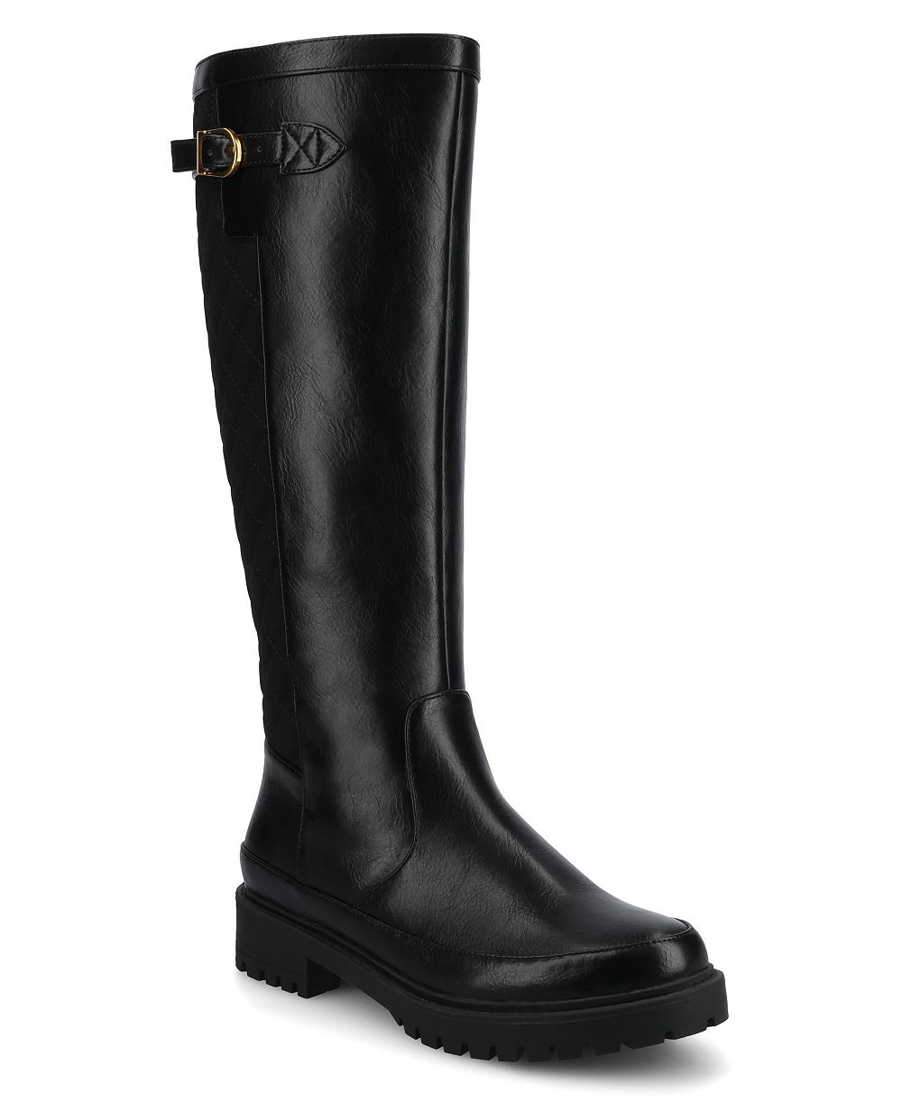 Женские сапоги Journee Collection Zemmie Lug Sole Wide Calf Knee High