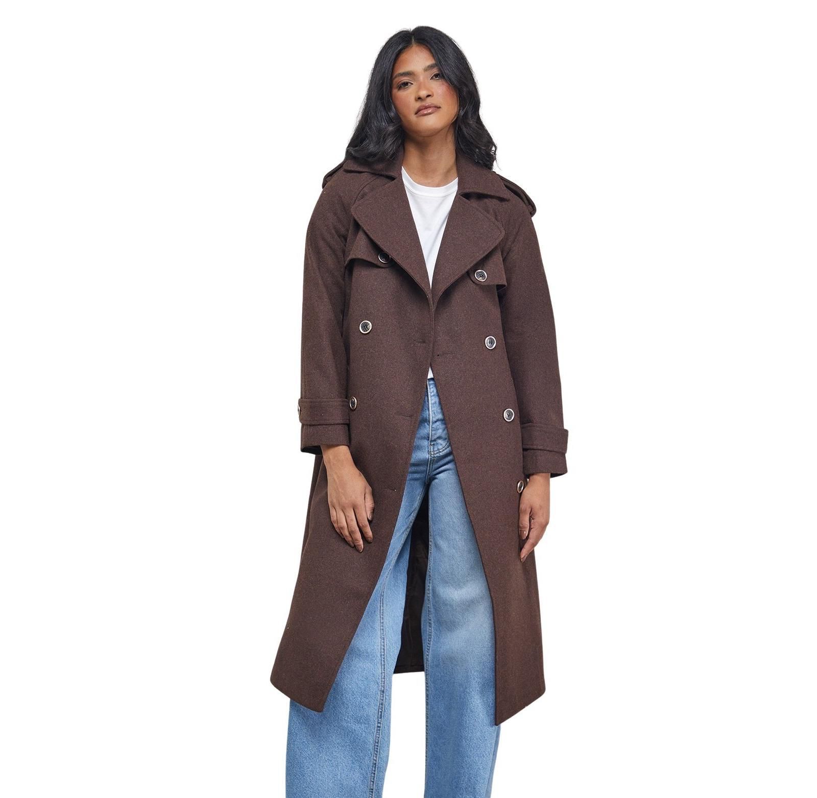 Тренч Warehouse Women's Wool Mix Belted