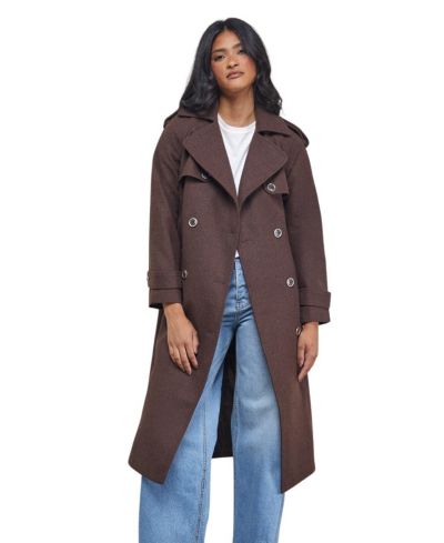 Тренч Warehouse Women's Wool Mix Belted
