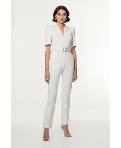 Женский комбинезон Karen Millen с поясом из крепа