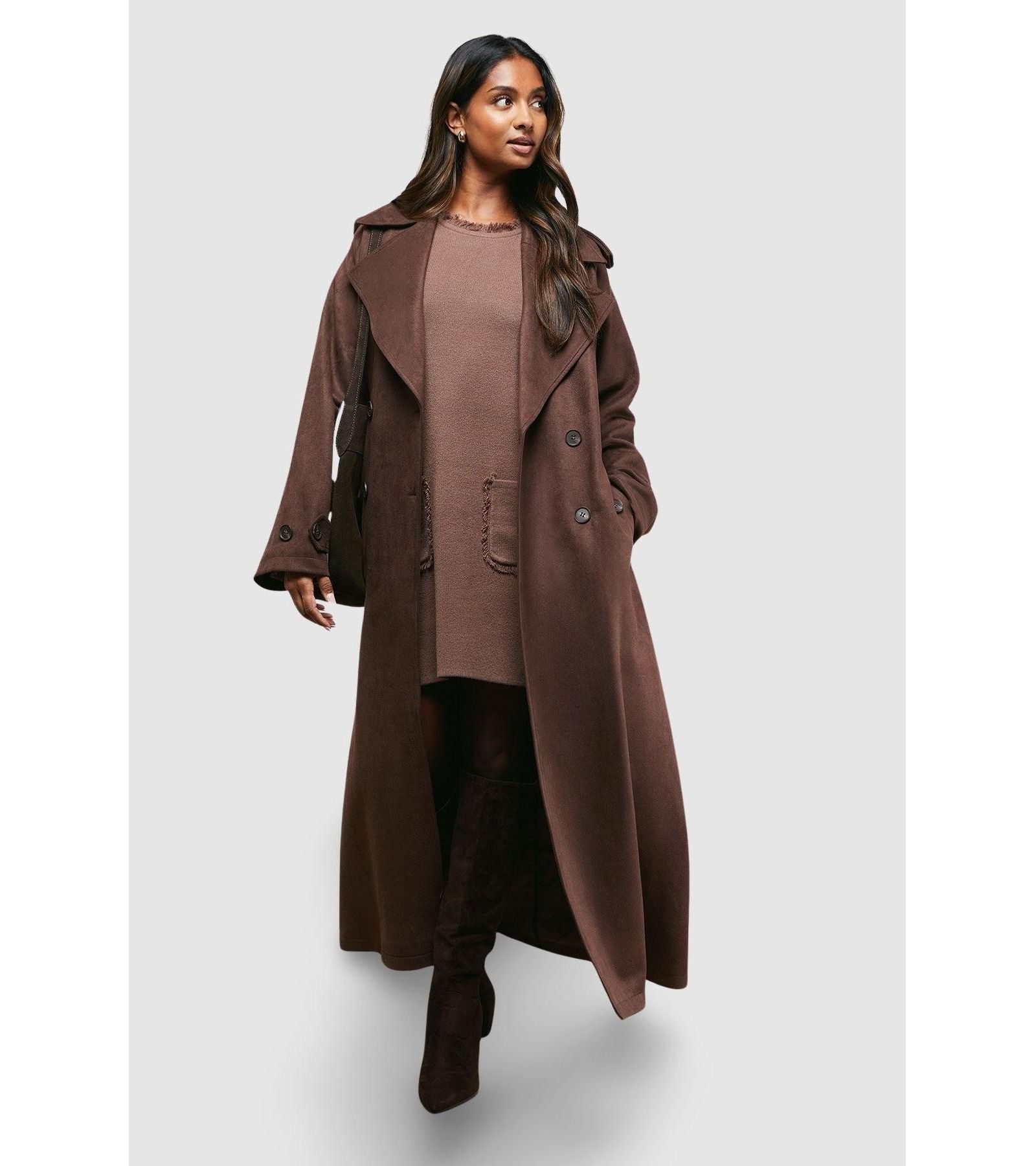 Oasis Women's Cuff Detail Belted Coat