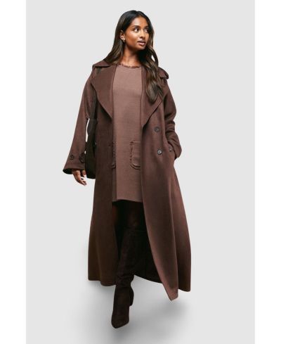 Женский поясной поясной пояс Oasis с деталями Cuff Detail Belted Coat