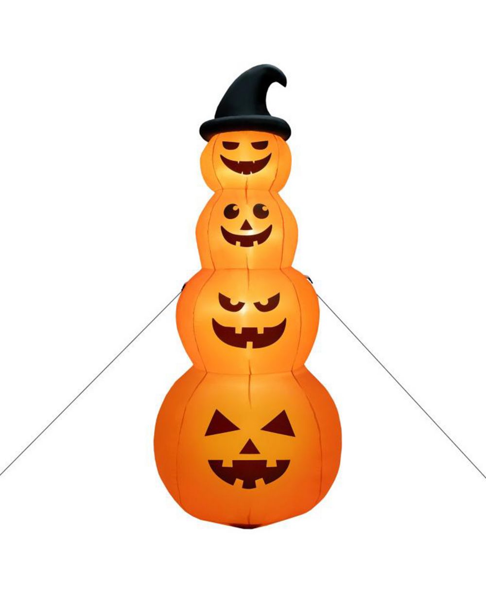 Надувной Хэллоуин Mondawe 8 ft Stacked Pumpkins со встроенными LED-индикаторами
